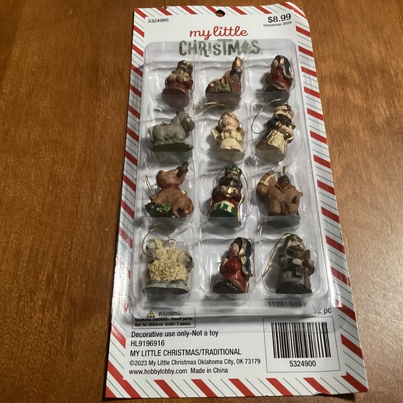My Little Christmas Nativity Ornaments New - Picture 4 of 7